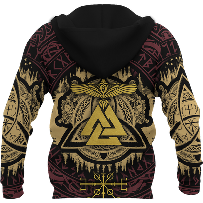Valknut Viking All Over - Amaze Style™-ALL OVER PRINT HOODIES