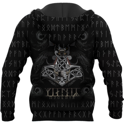 Viking Hoodie Mjolnir - Amaze Style™-Apparel