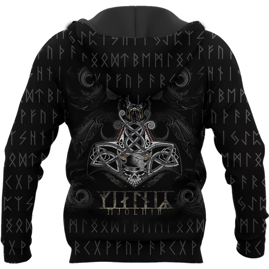 Viking Hoodie Mjolnir - Amaze Style™-Apparel