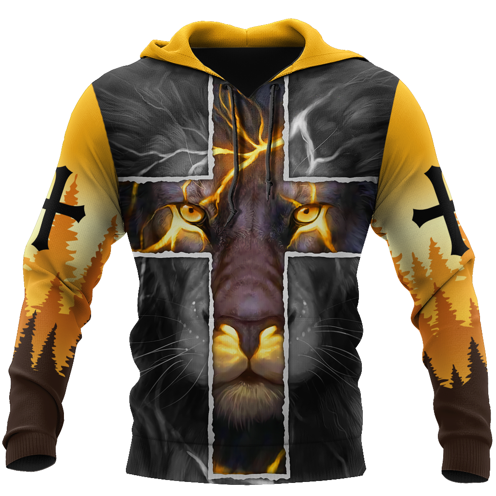 Faith in God and Lion - Christian - 3D All Over Printed Style for Men and Women