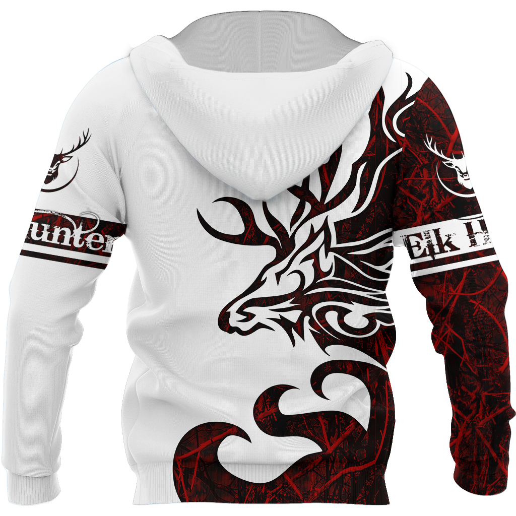 Premium Elk Hunting for Hunter Red Camo 3D Printed Unisex Shirts