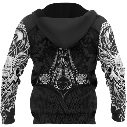 Odin Viking Tattoo Style Pullover - Amaze Style™-Apparel