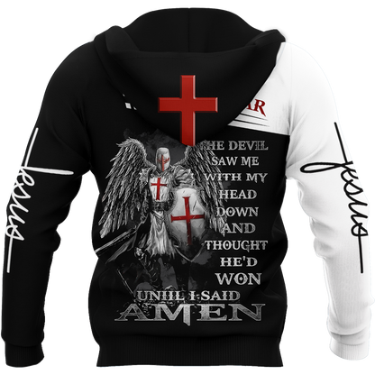 Knight of Christ Jesus 3D All Over Printed Shirts For Men and Women AM220402 - Amaze Style™-Apparel