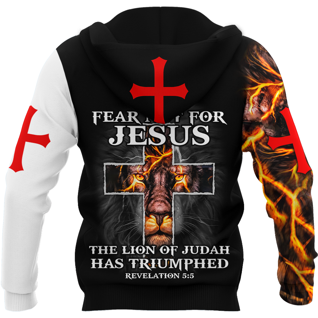 Faith in God Lightning Lion - Christian - 3D All Over Printed Style for Men and Women