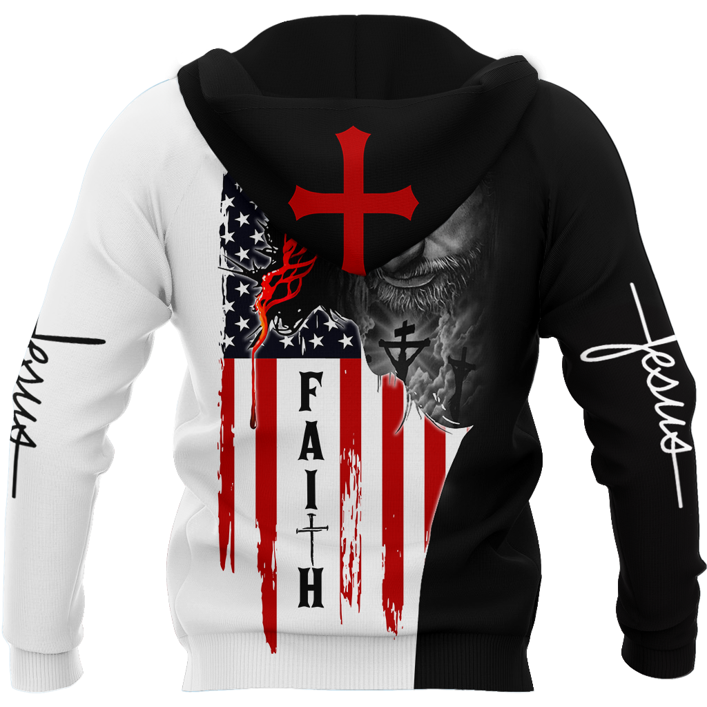 Jesus American Faith 3D All Over Printed Shirts For Men and Women