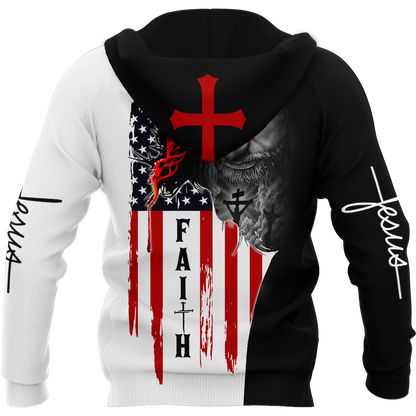 Jesus American Faith 3D All Over Printed Shirts For Men and Women