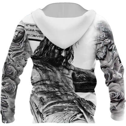 Jesus Tattoo 3D All Over Printed Shirts For Men and Women AM130501 - Amaze Style™-Apparel