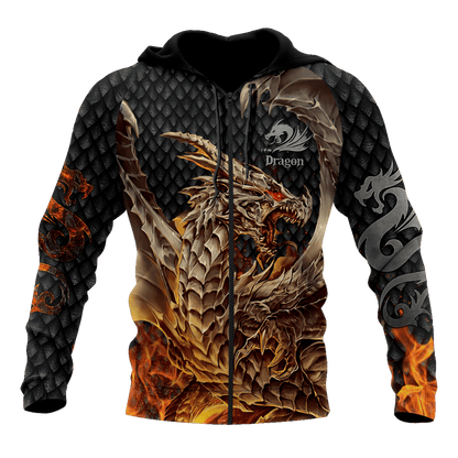 Premium Dragon All Over Printed Shirts For Men And Women MEI