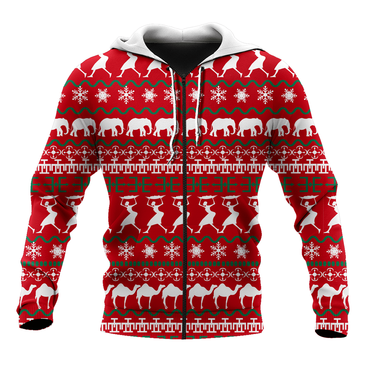African Xmas Unisex Deluxe Hoodie ML