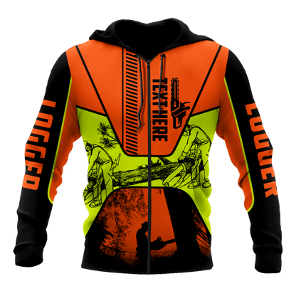 Premium Chainsaw Logger Custom Name Unisex Shirts
