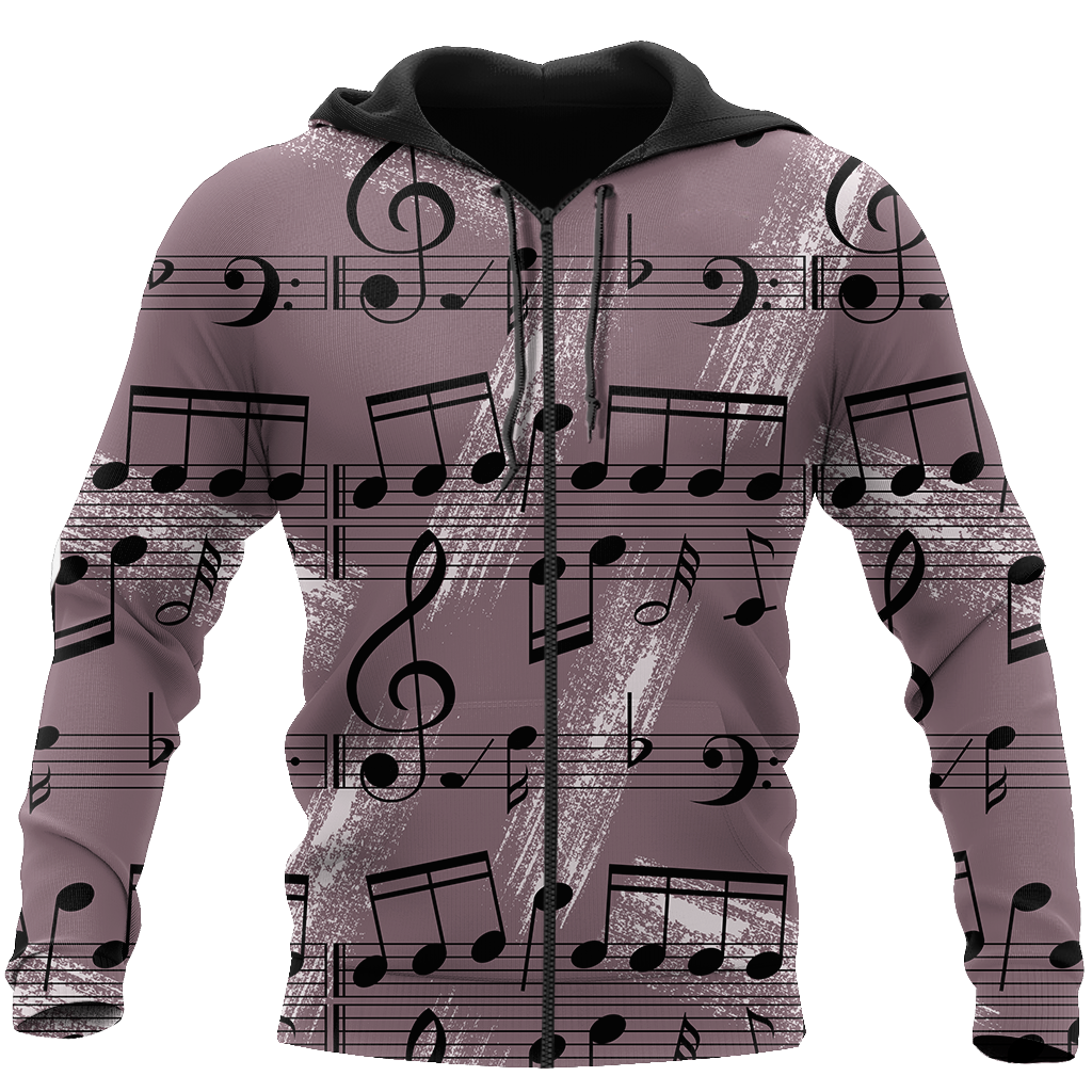 Musical Notes 3D All Over Printes