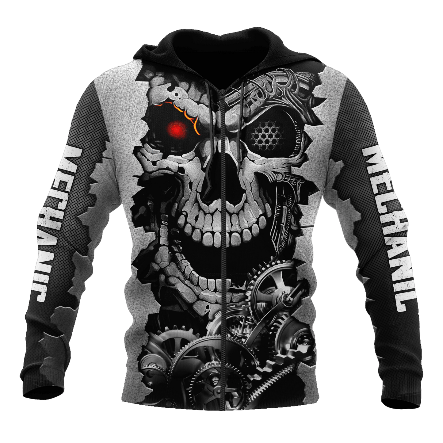 Mechanic 3D All Over Printed Hoodie For Men and Women TN