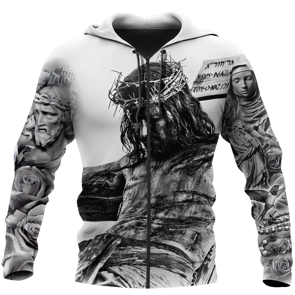 Jesus Tattoo 3D All Over Printed Shirts For Men and Women AM130501 - Amaze Style™-Apparel