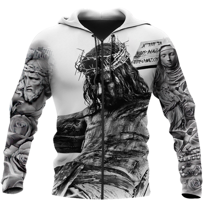 Jesus Tattoo 3D All Over Printed Shirts For Men and Women AM130501 - Amaze Style™-Apparel
