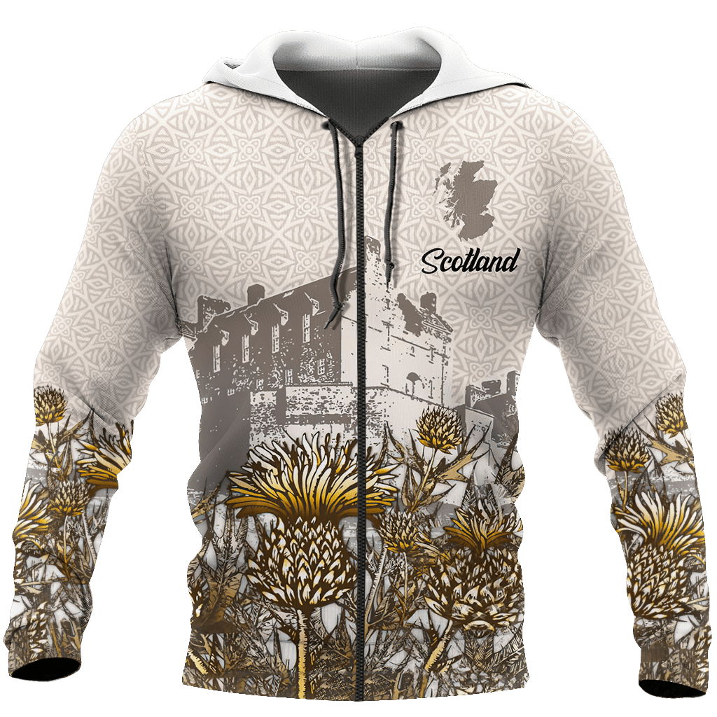 Hoodie Scotland Vintage Over Printed Hoodie TP