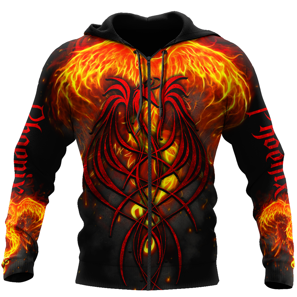 Phoenix Tattoo 3D All Over Printed Hoodie Shirt Limited by SUN AM200501 - Amaze Style™-Apparel