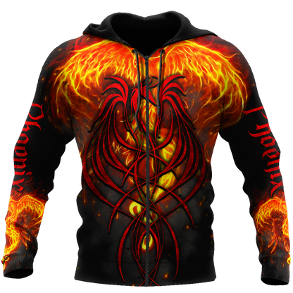 Phoenix Tattoo 3D All Over Printed Hoodie Shirt Limited by SUN AM200501 - Amaze Style™-Apparel