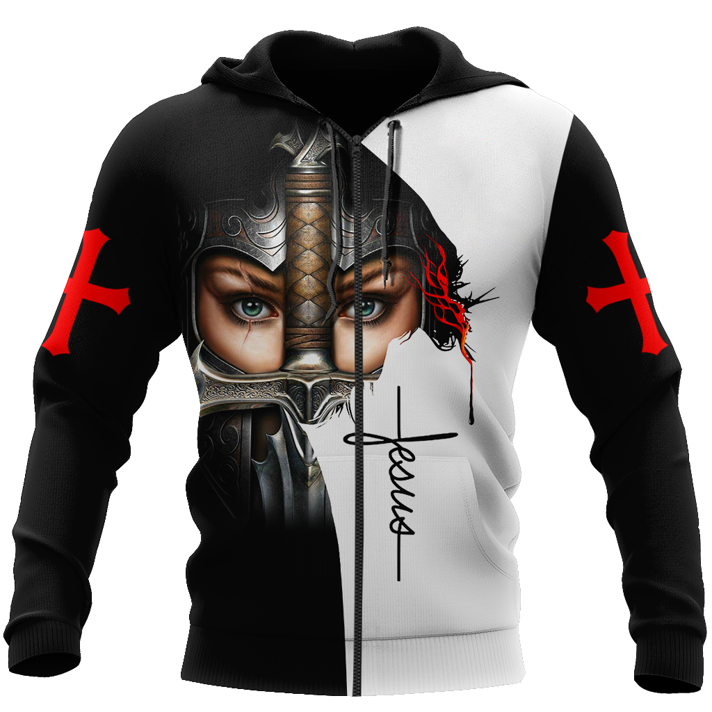 A CHILD OF GOD A WOMAN OF FAITH A WARRIOR OF CHRIST JESUS ALL OVER PRINTED SHIRTS - Amaze Style™-Apparel