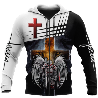 Knight of Christ Jesus 3D All Over Printed Shirts For Men and Women AM220402 - Amaze Style™-Apparel