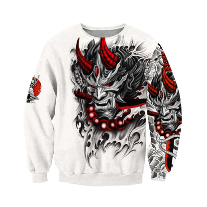 Japan Mask Tattoo 3D All Over Printed Unisex Shirt