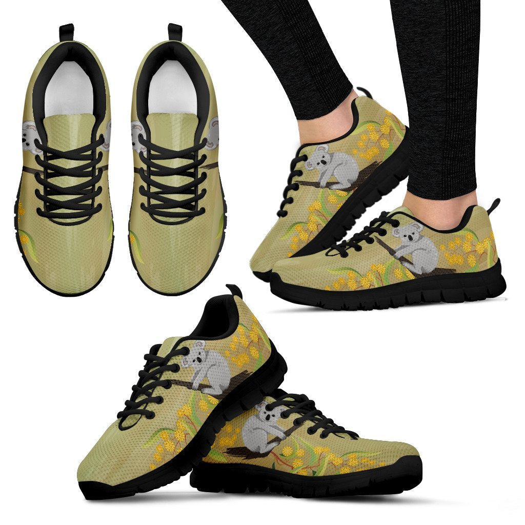 Australia shoes- Australian koala with mimosa men's/women's sneakers NN8 - Amaze Style™-SNEAKERS