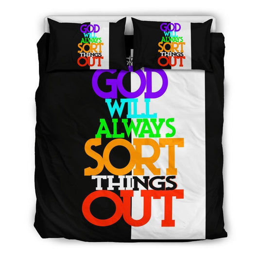 GOD will always sort things out Bedding-Amaze Style™-Bedding SetGOD will always sort things out Bedding-US Twin-Vibe Cosy™