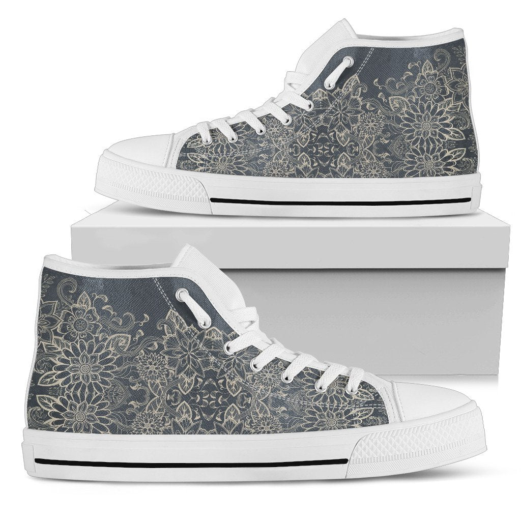 Mosaico Bianco-Amaze Style™-Womens High Top - Mosaico Bianco-US5.5 (EU36)-Vibe Cosy™
