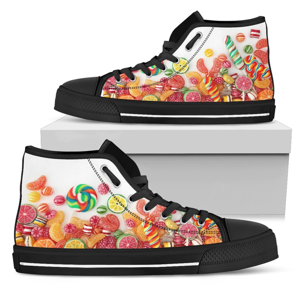 Donna Sneakers Alte Nero-Amaze Style™-Womens High Top - Donna Sneakers Alte Nero-US5.5 (EU36)-Vibe Cosy™