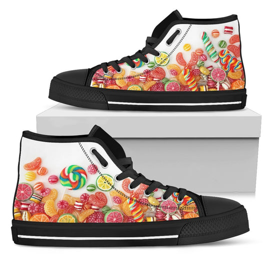 Donna Sneakers Alte Nero-Amaze Style™-Womens High Top - Donna Sneakers Alte Nero-US5.5 (EU36)-Vibe Cosy™