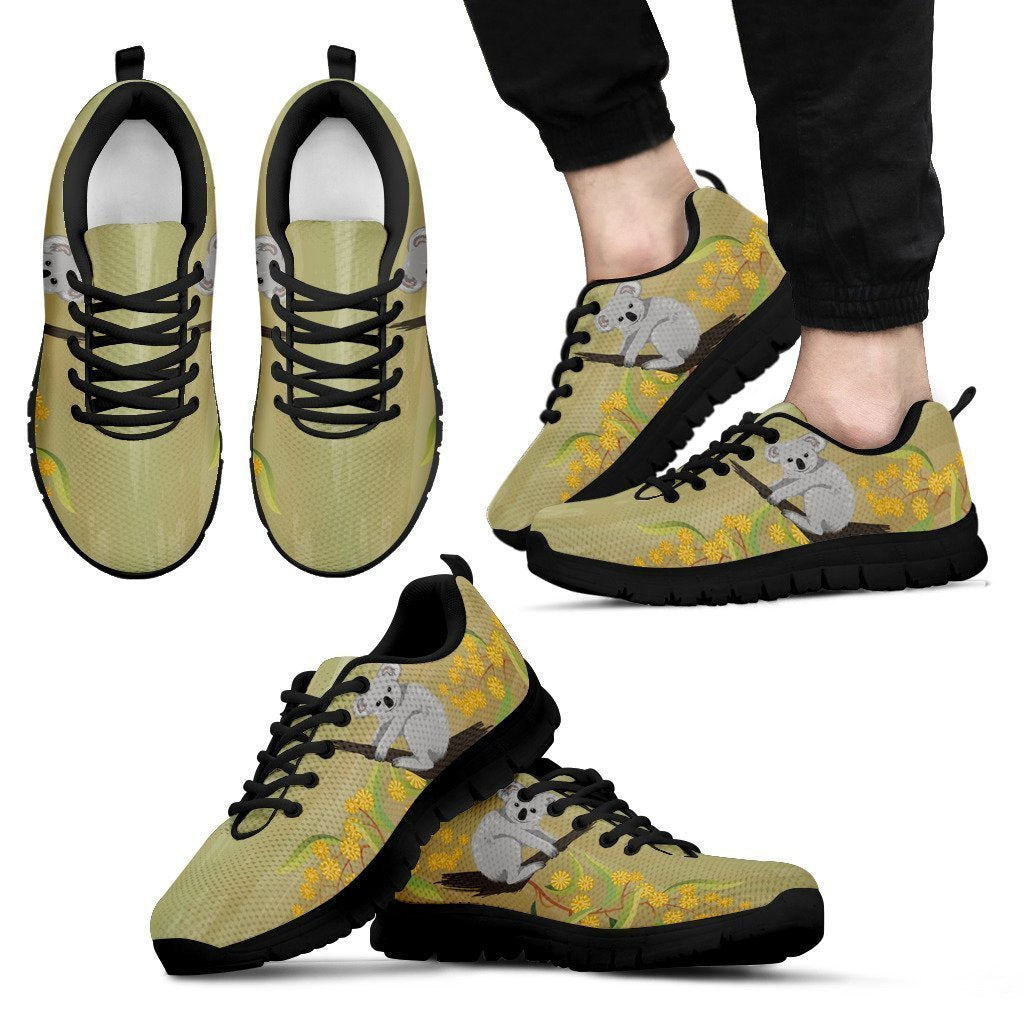 Australia shoes- Australian koala with mimosa men's/women's sneakers NN8 - Amaze Style™-SNEAKERS