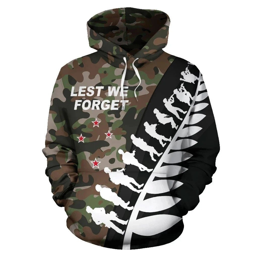 New Zealand Anzac Hoodie, Lest We Forget Remembrance Day Pullover Hoodie HC18801 - Amaze Style™-Apparel