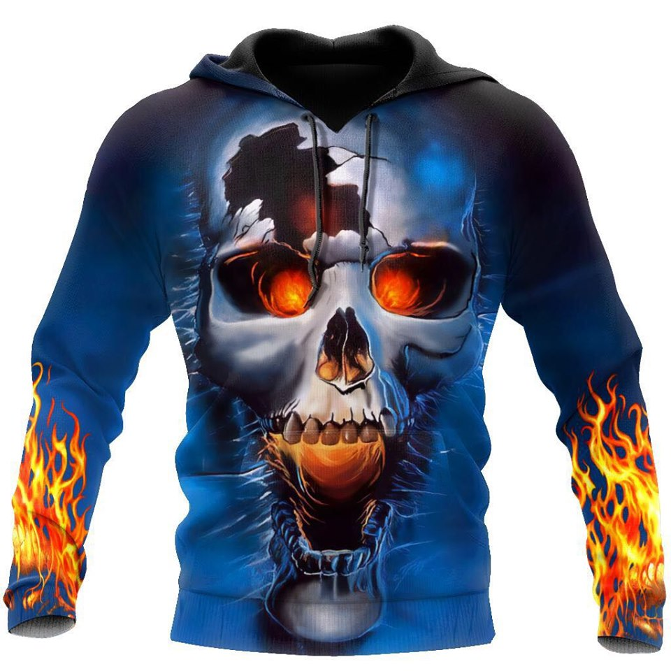 Love Skull 3D all over printed for man and women