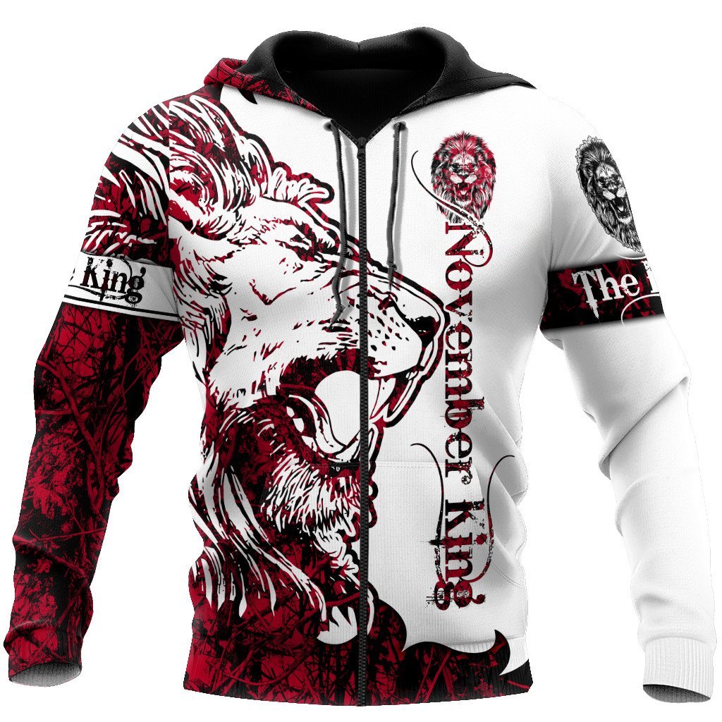 November King Lion 3D All Over Printed Unisex Shirts