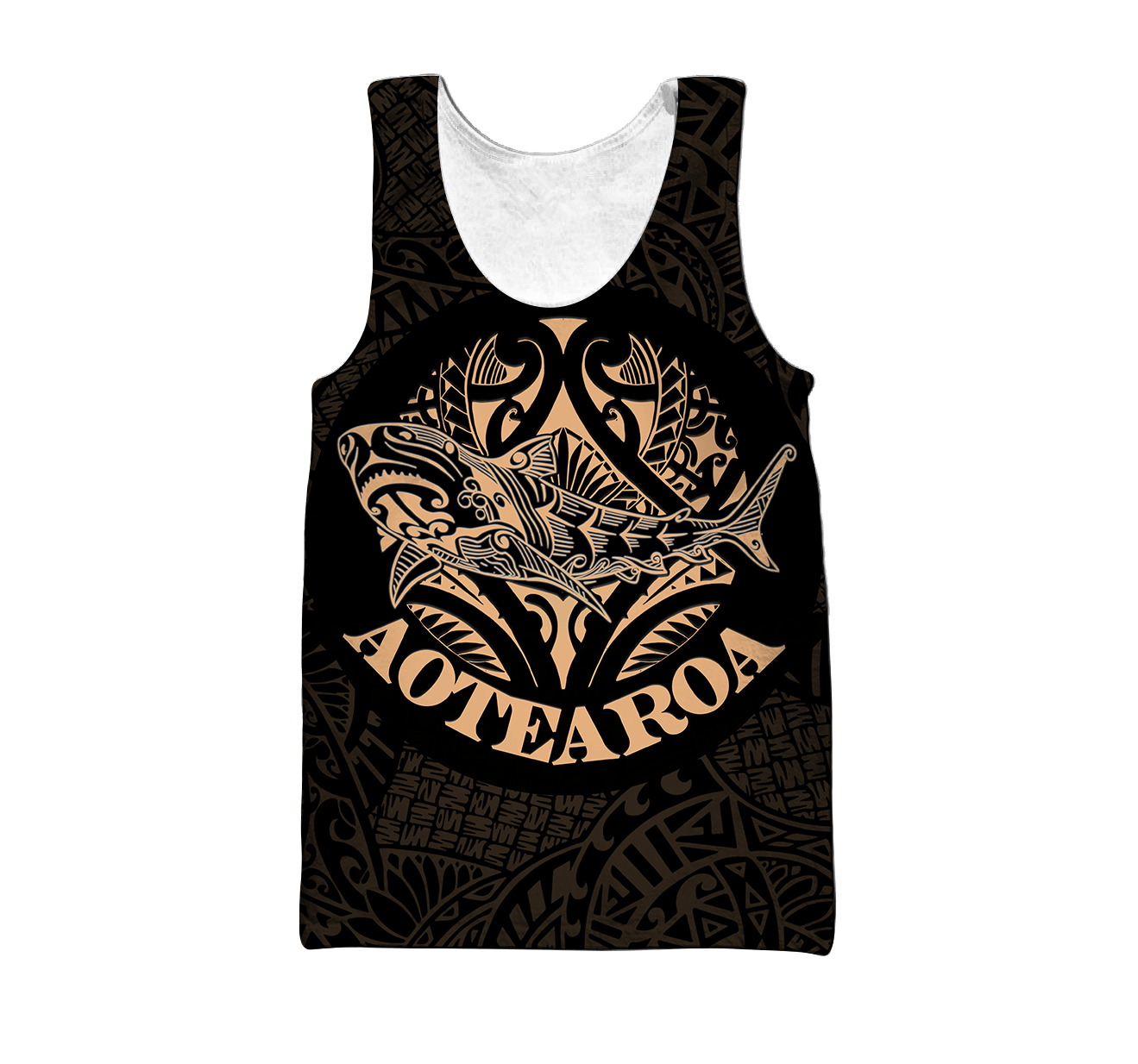 Maori shark tattoo 3d all over printed shirt and short for man and women HHT17072001