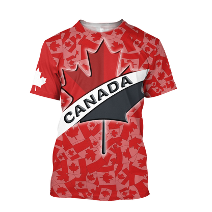 Canada All Over Print 3d all over printed maple leaf spider HHT10072015