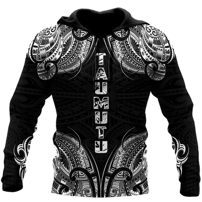 New zealand maori taumutu tattoo 3d all over printed shirt and short for man and women HHT20072002