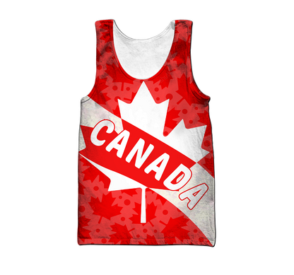 Canada All Over Print Hoodie Maple Leaf