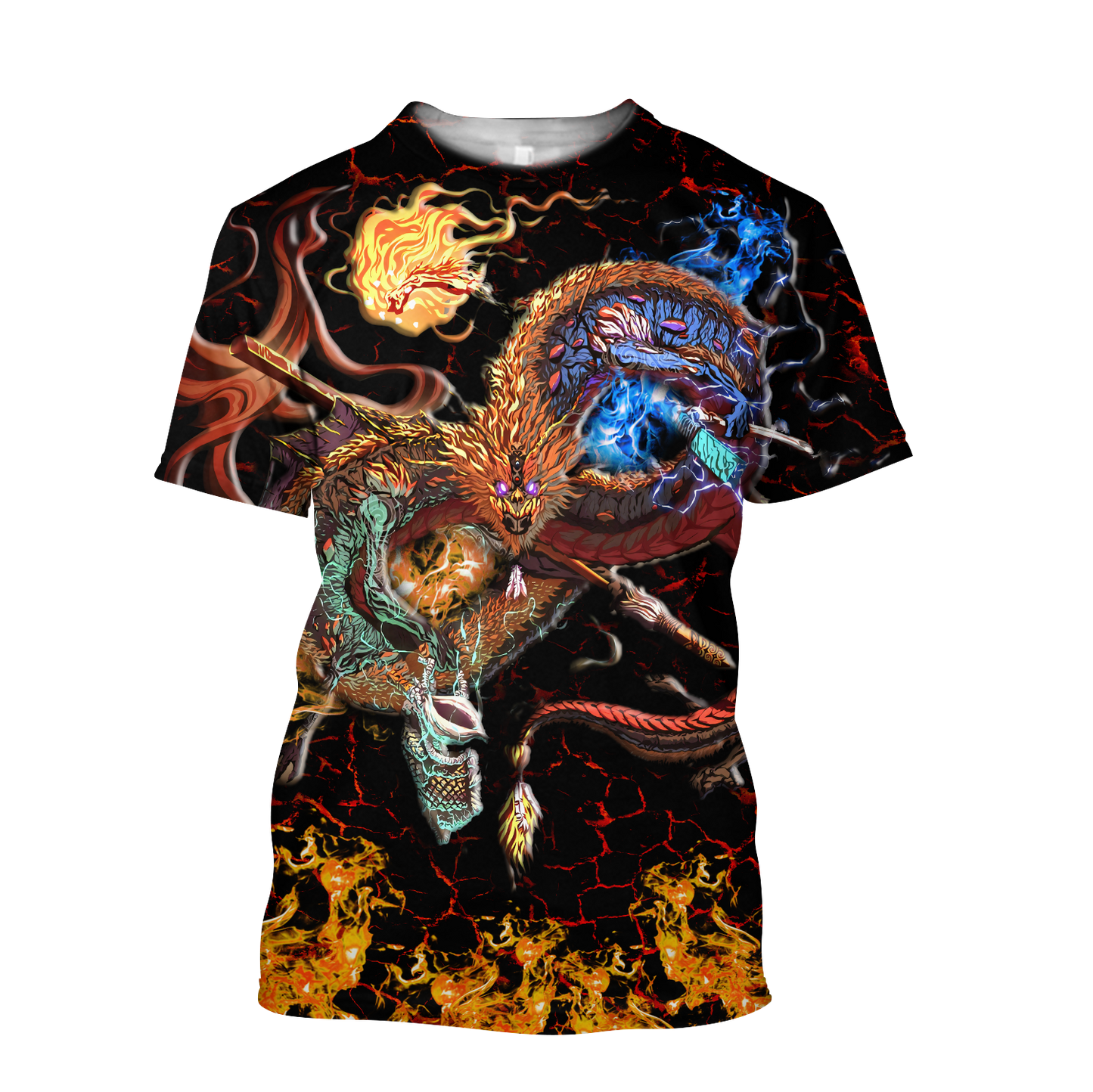 Maui taniwha art new zealand 3d all over printed shirt and short for man and women