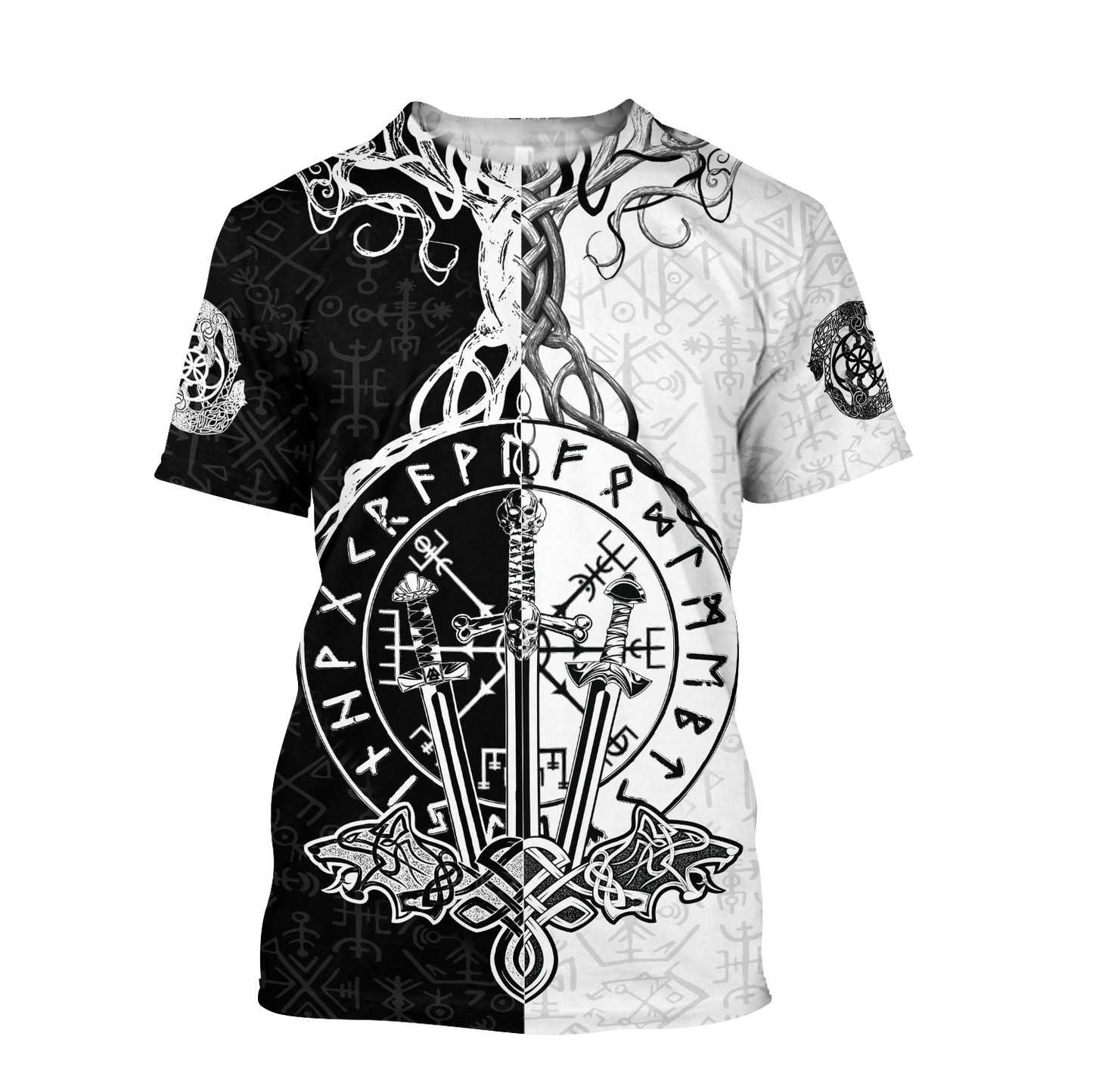 Love Viking Warriors tattoos 3D all over printed for man and women HHT01072002