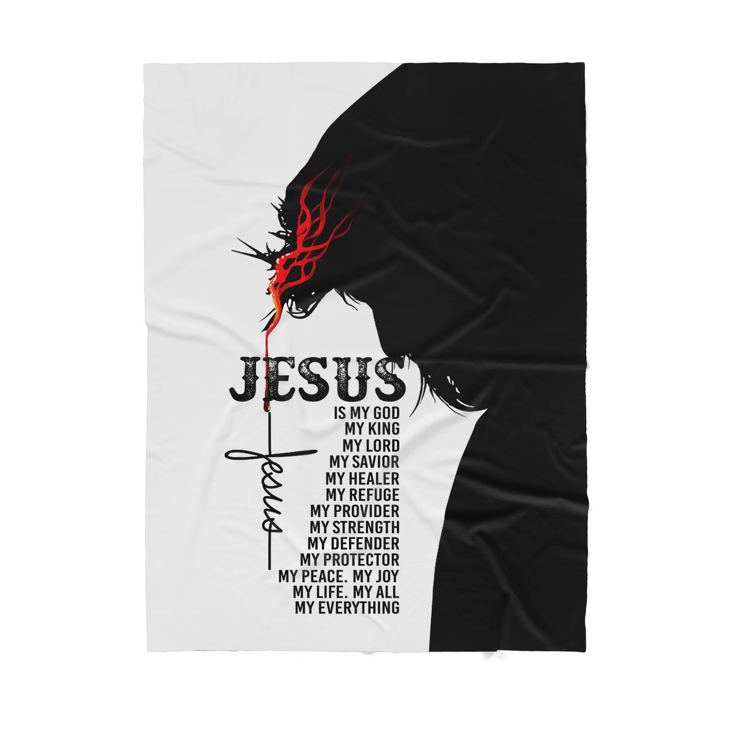Jesus Bible Blanket - Best gift for Christian - Sherpa Blanket TT