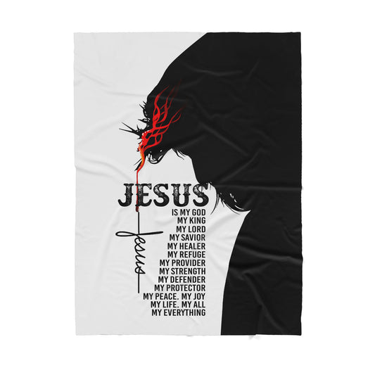 Jesus Bible Blanket - Best gift for Christian - Sherpa Blanket TT