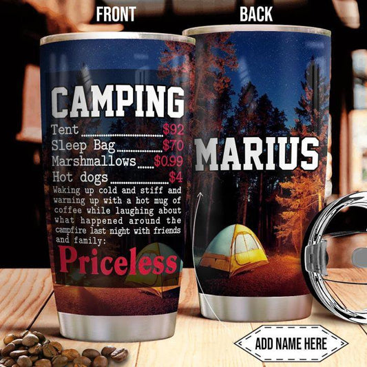 Personalized Name Camping Stainless Steel Tumbler