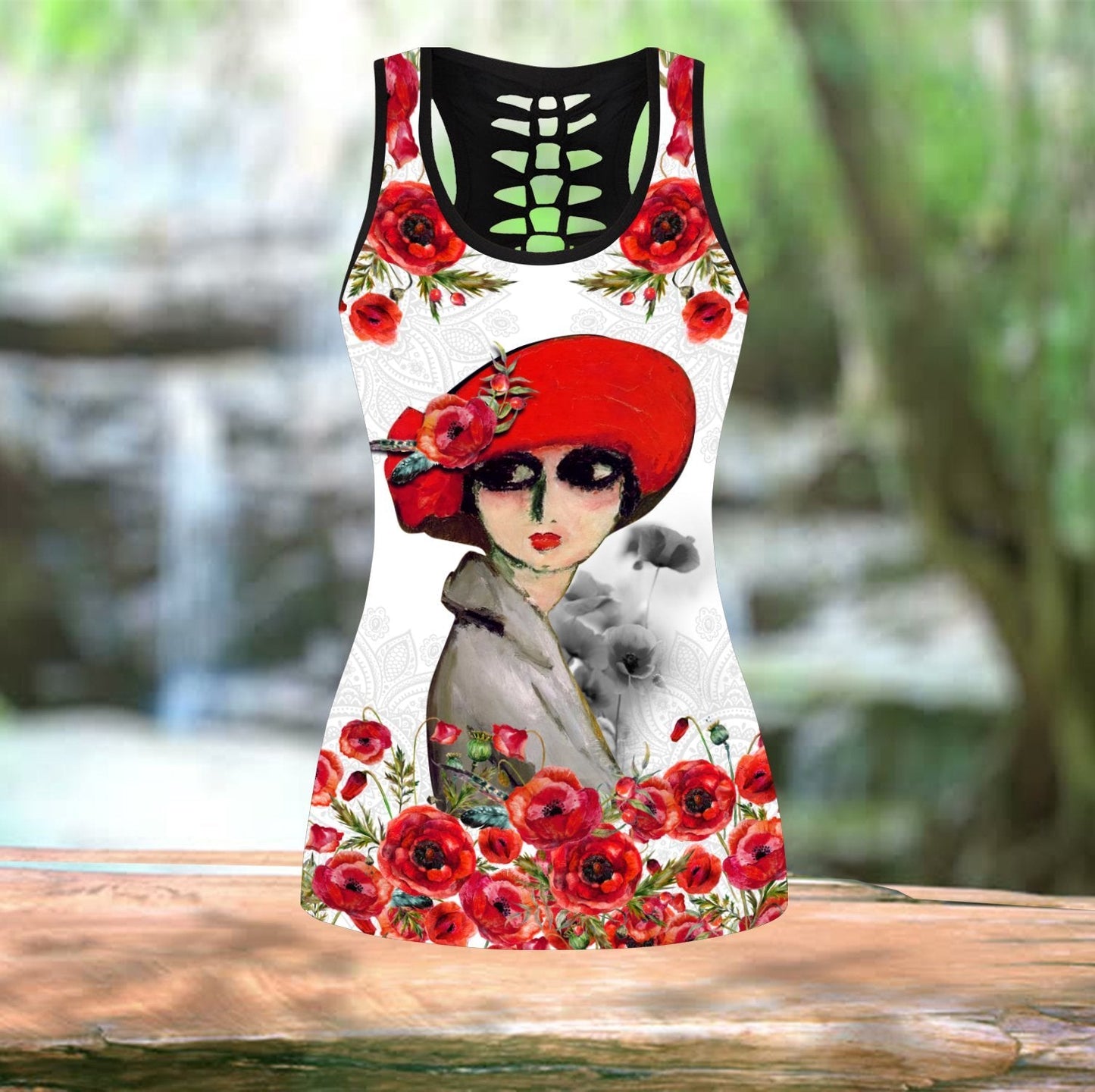 Premium Polska Corn Poppy Legging & Tank Top