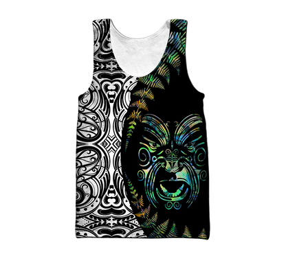 Maori paua shell 3d all over printed shirt and short for man and women HHT21072003