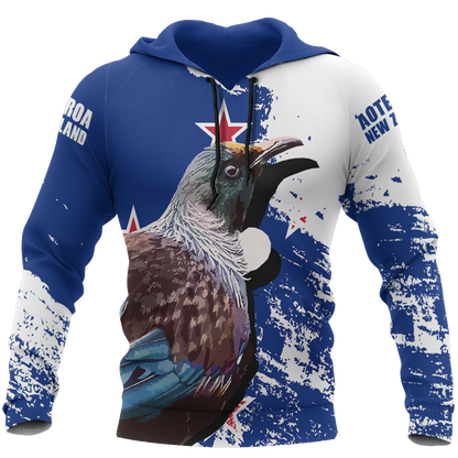 New Zealand Aotearoa Tui Bird Pullover Hoodie A0 - Amaze Style™-Apparel