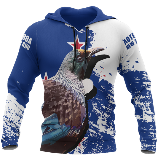 New Zealand Aotearoa Tui Bird Pullover Hoodie A0 - Amaze Style™-Apparel
