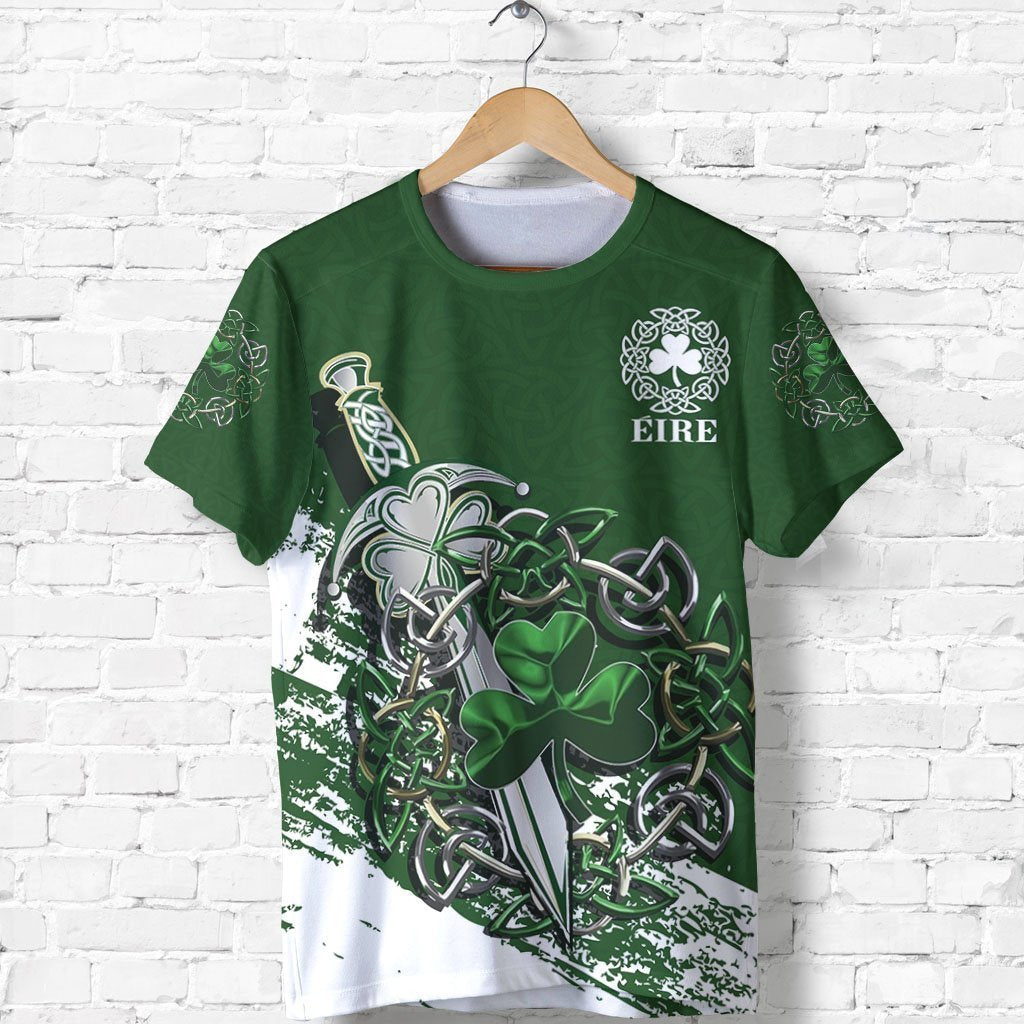 Ireland - Celtic Shamrock & Sword Pullover Hoodie PL - Amaze Style™-Apparel