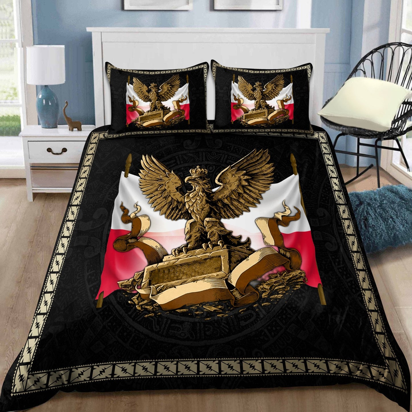 Premium Polska 3D all over printed Bedding Set