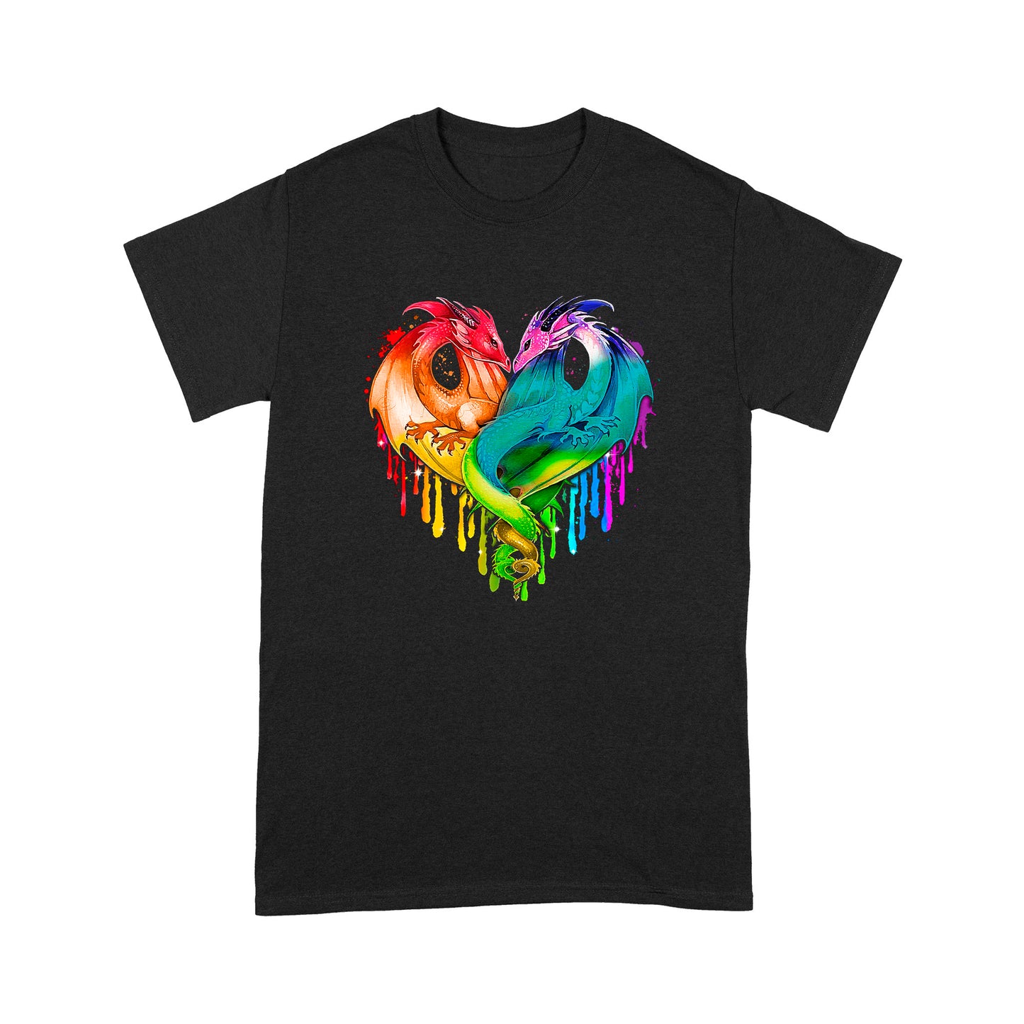 Coloful Dragon Couple T-shirt MEI