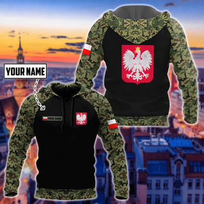 Personalized Polska Coat Of Arms 3D All Over Printed Unisex Hoodie